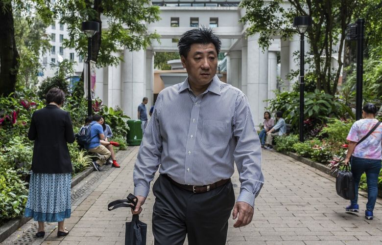 FILE — Bao Pu, a veteran human rights activist, in Hong Kong, May 30, 2019. Bao said he feared that Twitter was “putting a limit on the influence” that he could have. (Lam Yik Fei/The New York Times)