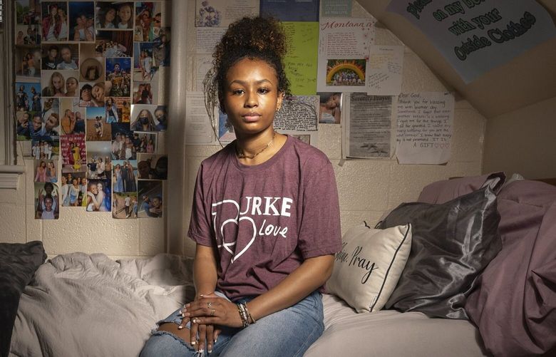 Montanna Norman, 18, who went to high school in Washington, said some of her friends have contemplated or attempted suicide. MUST CREDIT: Photo by Craig Hudson for The Washington Post.