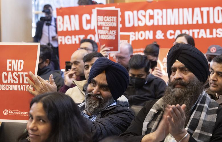 Passing of the caste-based discrimination law in Seattle