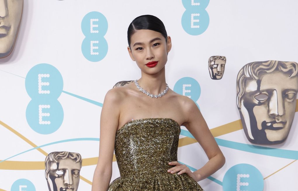 A simple silhouette stands out among look-at-me BAFTA fashions