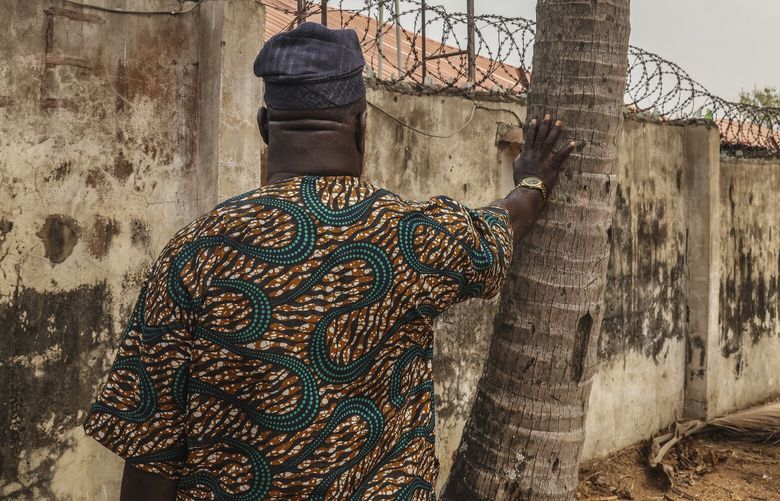 **EMBARGO: No electronic distribution, Web posting or street sales before FRIDAY 03:01 A.M. ET FEB. 24, 2023. No exceptions for any reasons. EMBARGO set by source.** Olusola Olaniyi, 63, who was kidnapped in February 2021 while running a digging site for a farm, in Ibadan, Nigeria, on Feb. 22, 2023. Nigerian voters say that insecurity is the most important issue in this week’s presidential election; one man who was kidnapped said, “You can only survive on your own in Nigeria.” (Yagazie Emezi/The New York Times) XNYT177 XNYT177