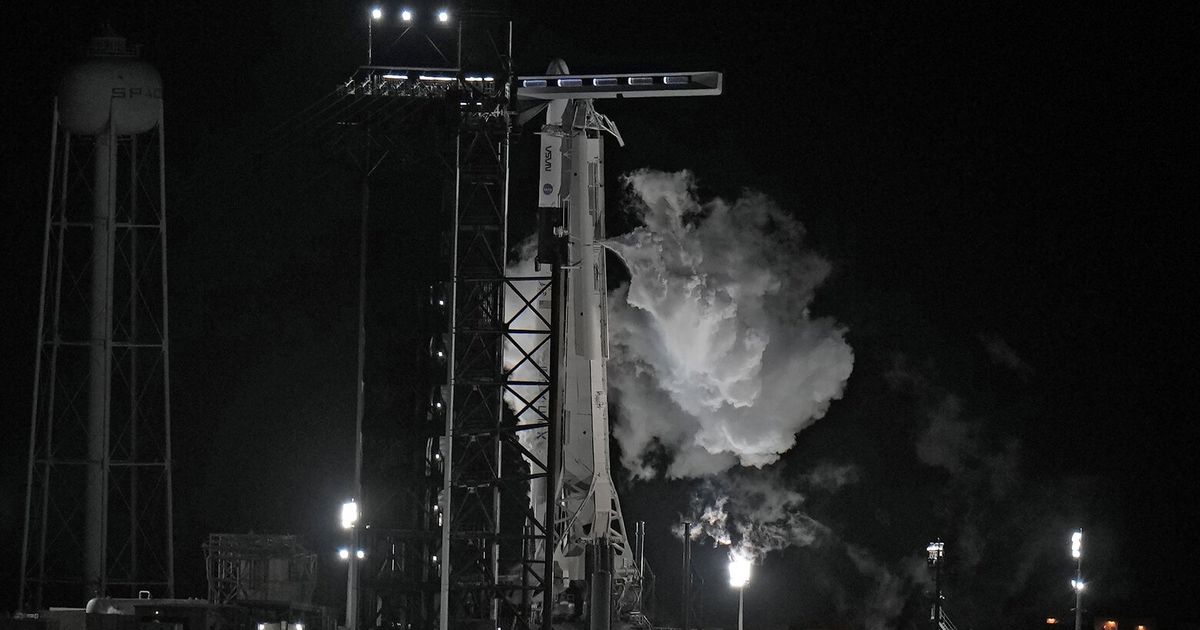 Lastminute problem keeps SpaceX rocket, astronauts grounded The