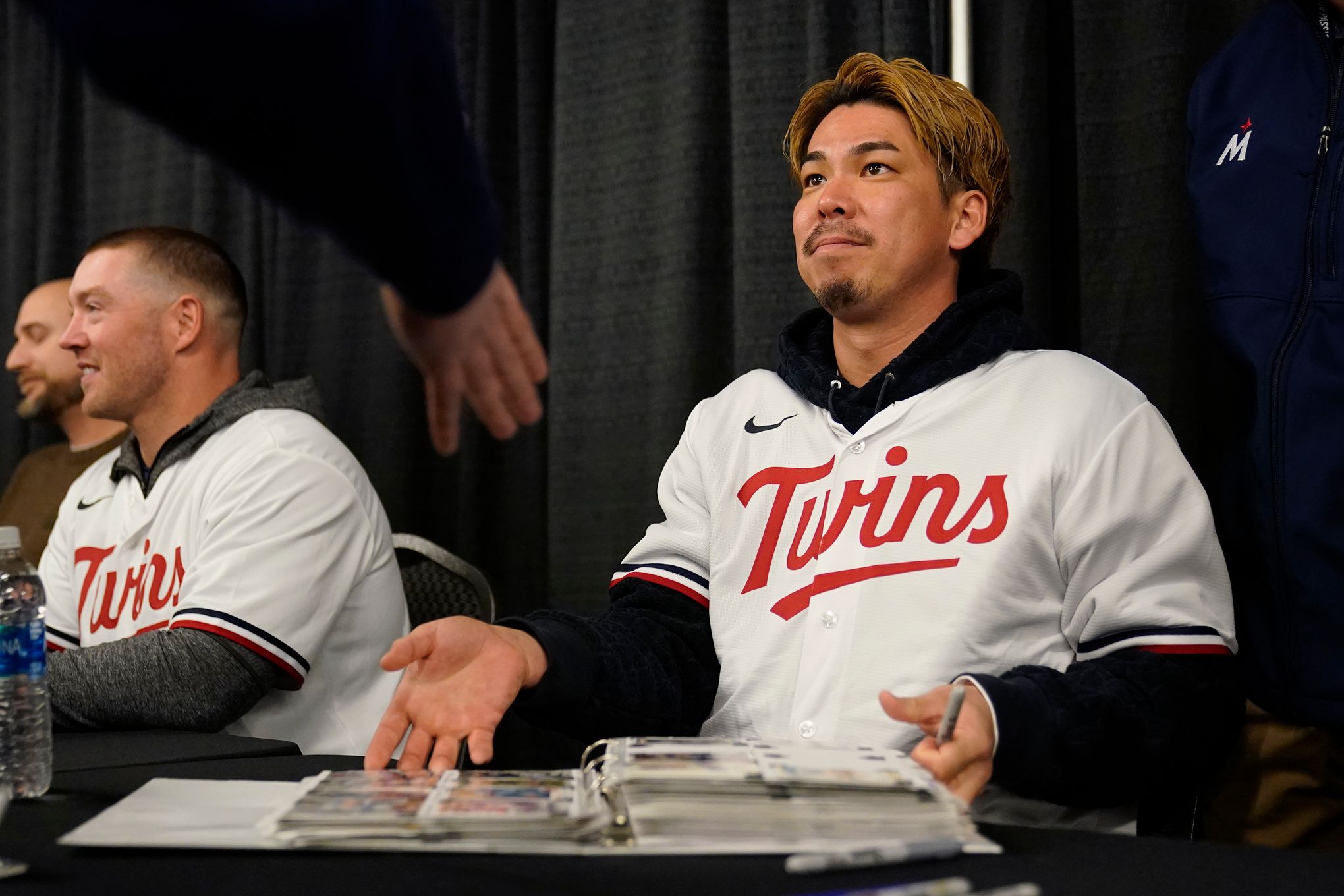 Twins' Kenta Maeda leaves start after getting drilled in the leg by  comebacker