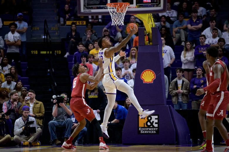 LSU Tigers guard Cam Hayes (1) tries to make a move against