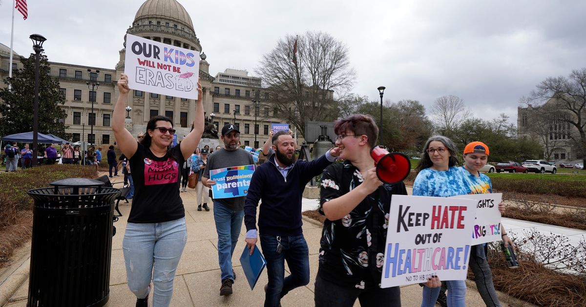 Mississippi families protest bill to limit transgender care | The ...