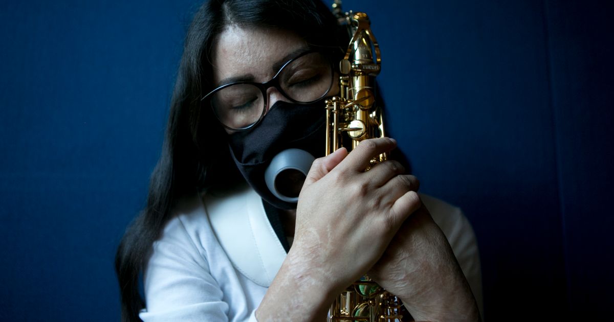 Mexican musician finds refuge in saxophone after acid attack | The ...