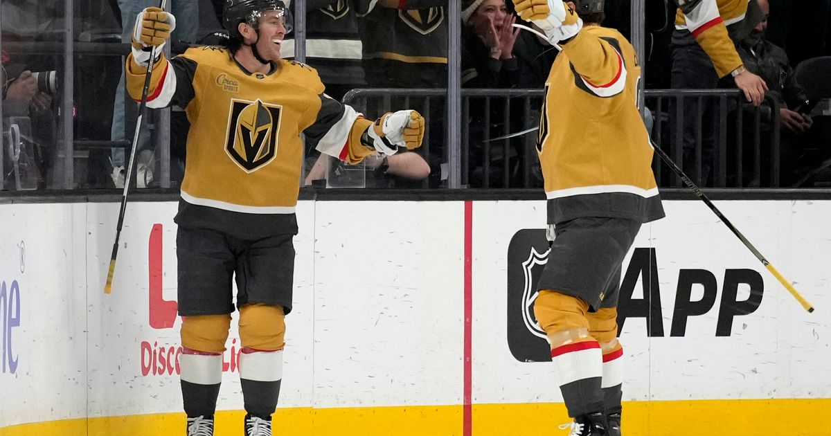 Golden Knights debut gold third jerseys against Anaheim