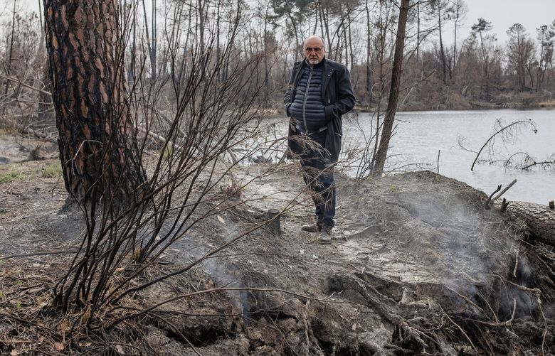 Jean-Louis Dartiailh, mayor of Hostens, France, wants to use the lake near the town to try to put out the zombie fire. MUST CREDIT: Photo for The Washington Post by Laurence Geai/MYOP.