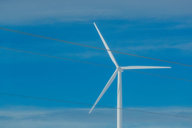 International firms have been investing in renewable energy across the United States, including the Kittitas Valley Wind Farm near Ellensburg, which is owned by a North American subsidiary of EDP Renewables, based in Madrid, Spain. (Jennifer Buchanan / The Seattle Times)