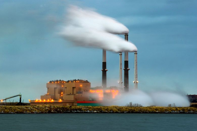 In 2022, Puget Sound Energy announced it would sell its remaining share in the Colstrip Steam Electric Station (above), a coal-fired power plant in southeast Montana. Washington state law mandates that all utilities must remove coal from their energy portfolios by Dec. 31, 2025. (Mike Siegel / The Seattle Times, 2017)