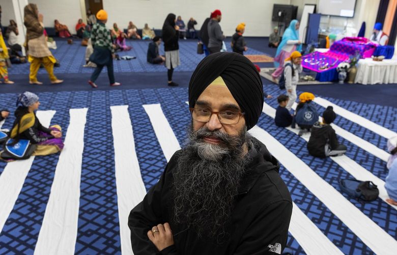 Jasmit Singh, is a board member at the Khalsa Gurmat Center, a Sikh educational, cultural and religious institution, Sunday, March 5, 2023, in Federal Way.