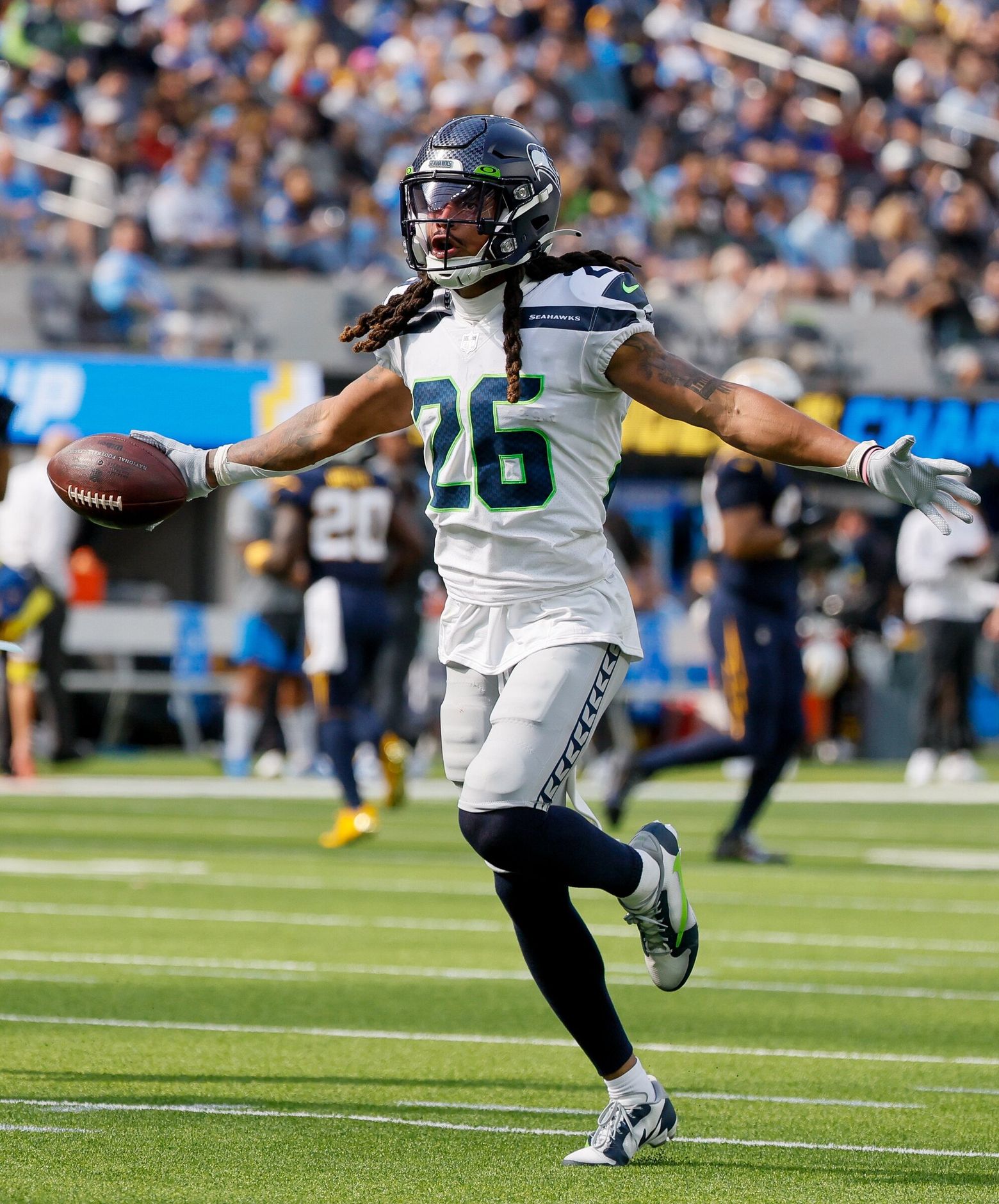 Seattle Seahawks safety Ryan Neal (26) during an NFL football game