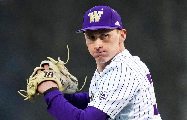 UW transfer pitcher Kiefer Lord has developed into an ace for the resurgent Huskies.
