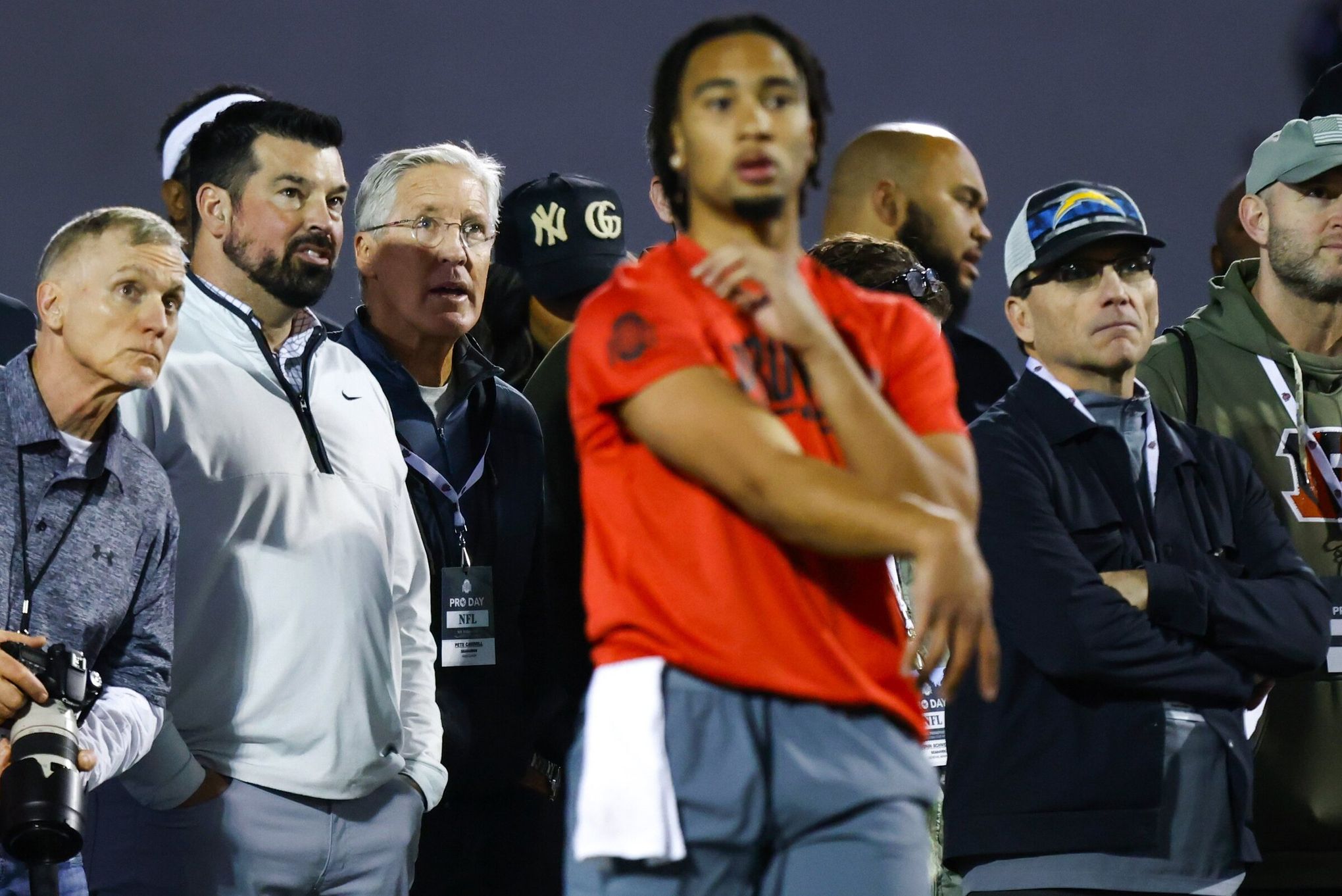 College football: CJ Stroud and Jaxon Smith-Njigba strut their NFL stuff on  Ohio State's Pro Day