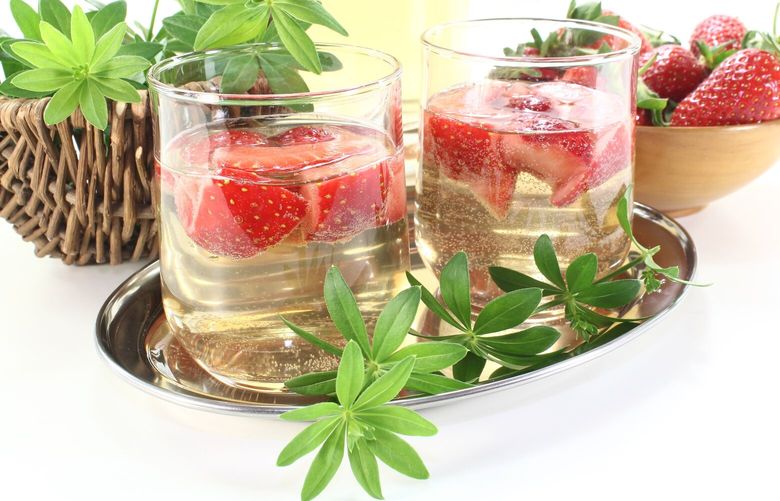 Sweet woodruff infused white wine, or Maiwine, is a seasonal German beverage served up to welcome spring.