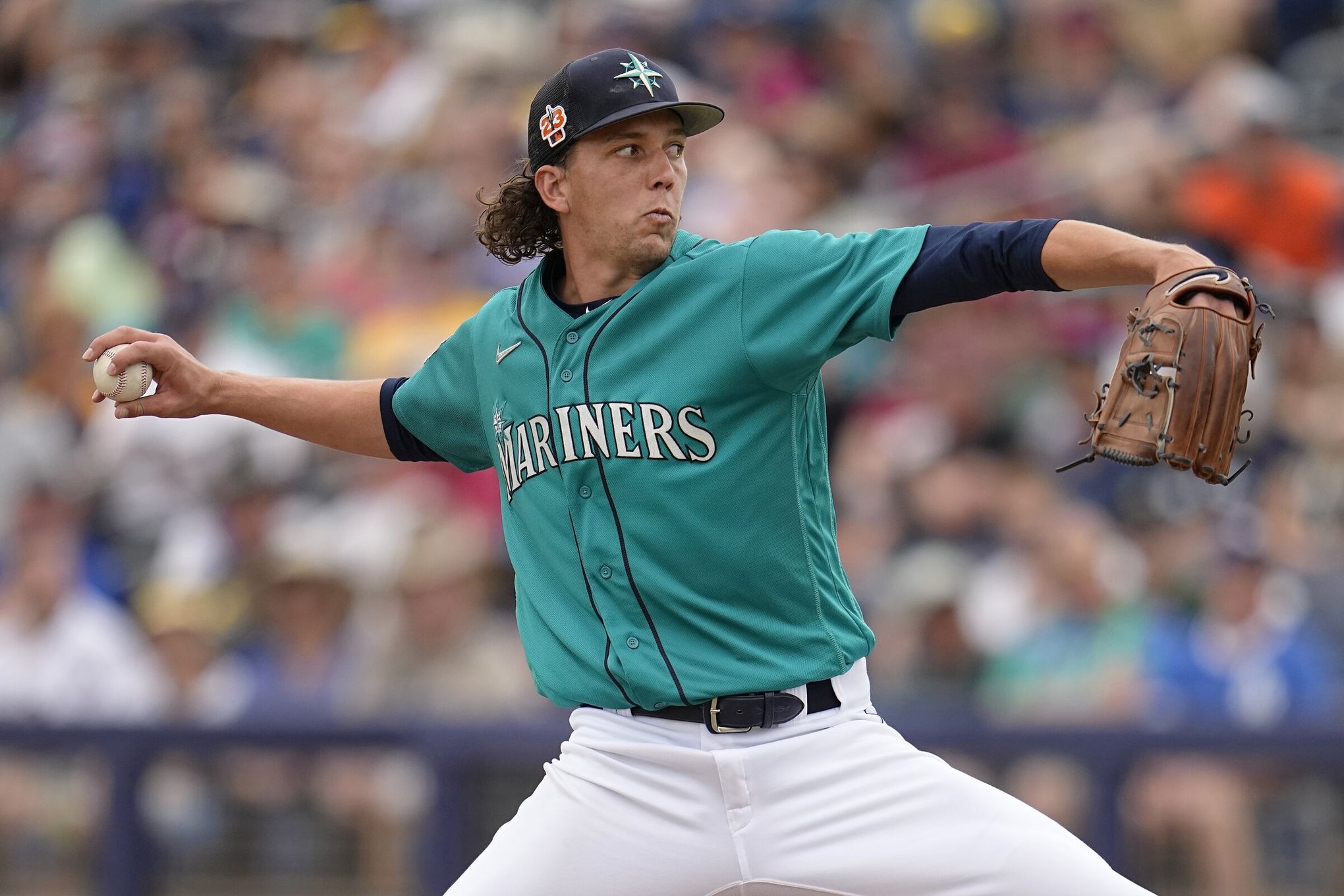 Seattle Mariners Felix Hernandez Team Issued 2018 Spring Training Green Jersey