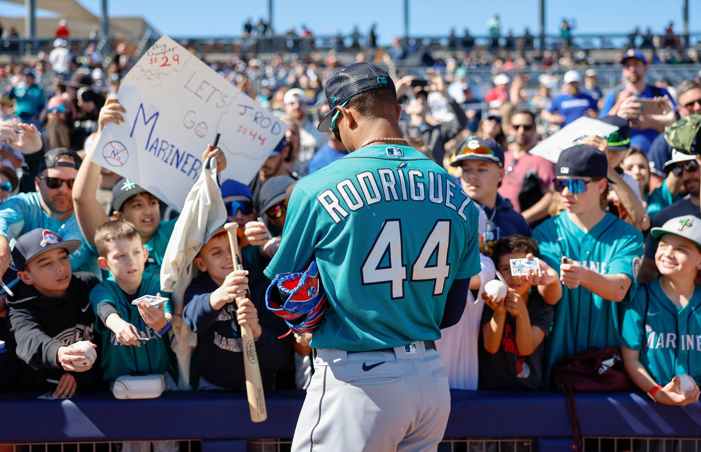 It's Julio Rodriguez's world. Everyone wants to be part of it