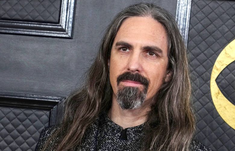 Bear McCreary arrives at the 65th annual Grammy Awards, Feb. 5, 2023, in Los Angeles. CARA112
