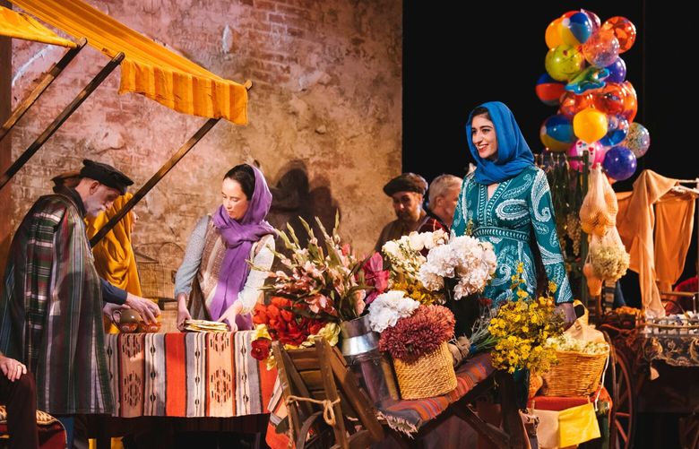 Cast members in “A Thousand Splendid Suns” at Seattle Opera.
