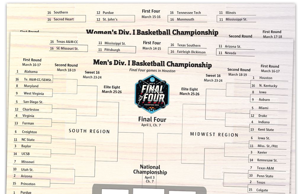 March Madness 2023: NCAA tournament printable brackets, dates, TV schedule  and more