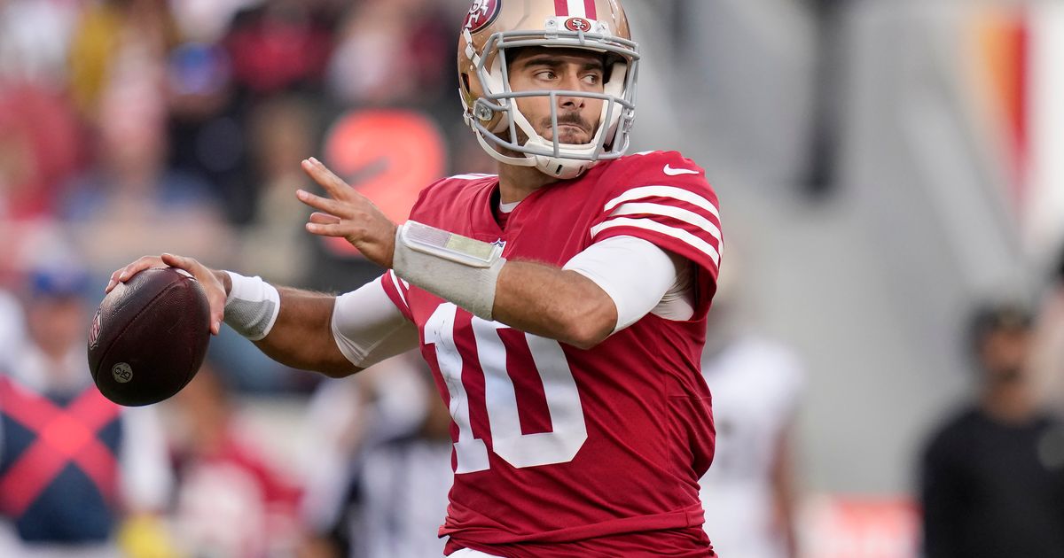 Jimmy Garoppolo rumors: Free agent QB expected to sign 3-year deal with  Raiders - DraftKings Network