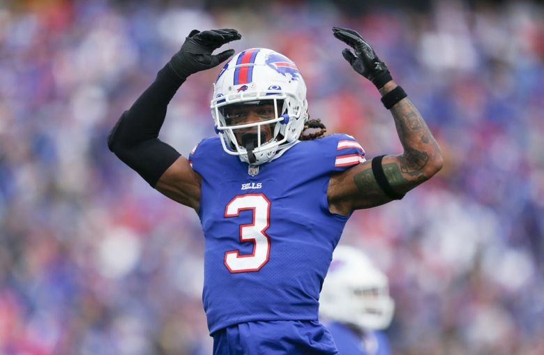 Bills honoring Damar Hamlin with No. 3 on their field and jerseys 