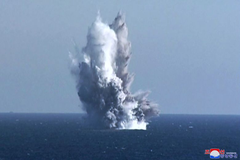 North Korea claims 'radioactive tsunami' weapon test at sea | The Seattle  Times