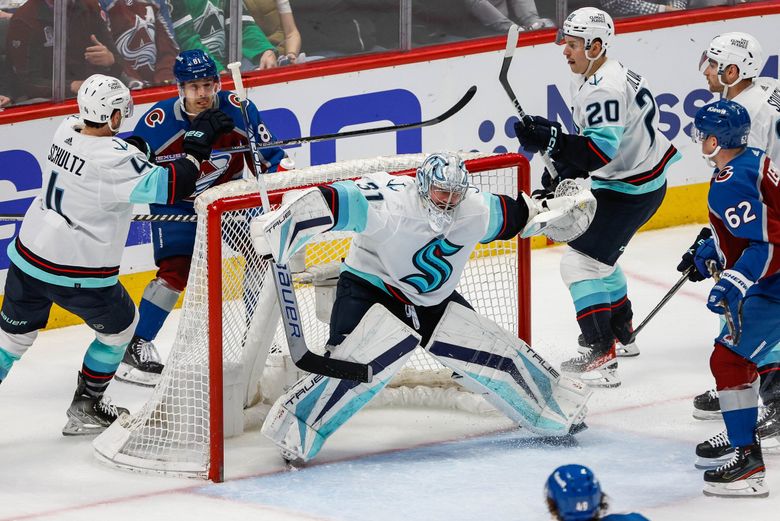 Kraken-Avalanche GameCenter: Live updates, highlights, how to watch, stream  Game 1 in NHL playoffs | The Seattle Times