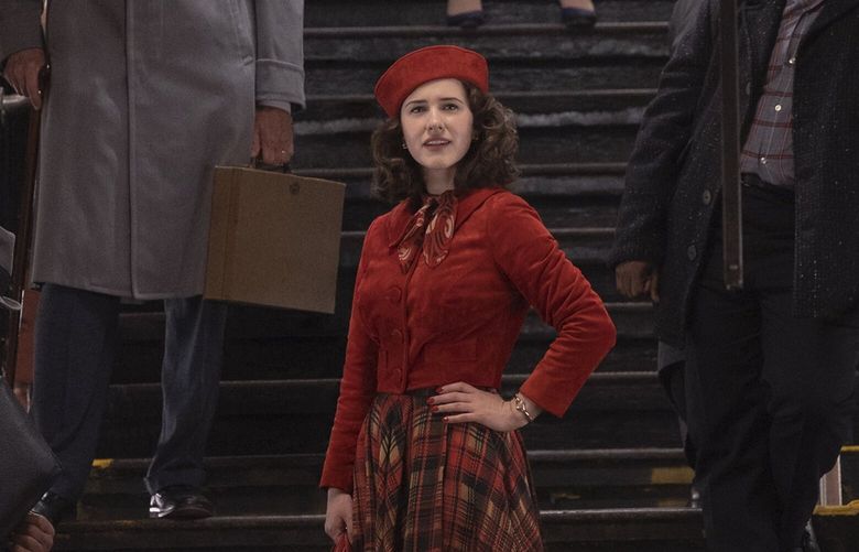 Rachel Brosnahan in “The Marvelous Mrs. Maisel.”
