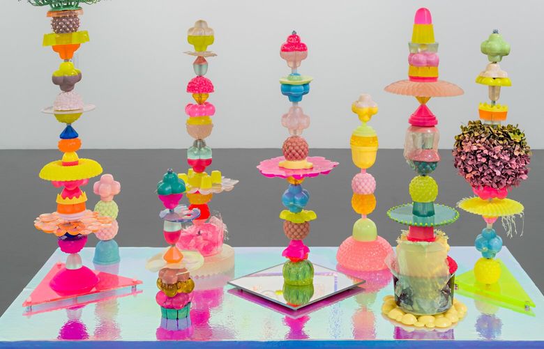 “(Un)?Earthly Delights,” by Seattle artist Philippe Hyojung Kim is on view at Hedreen Gallery through June 22.
