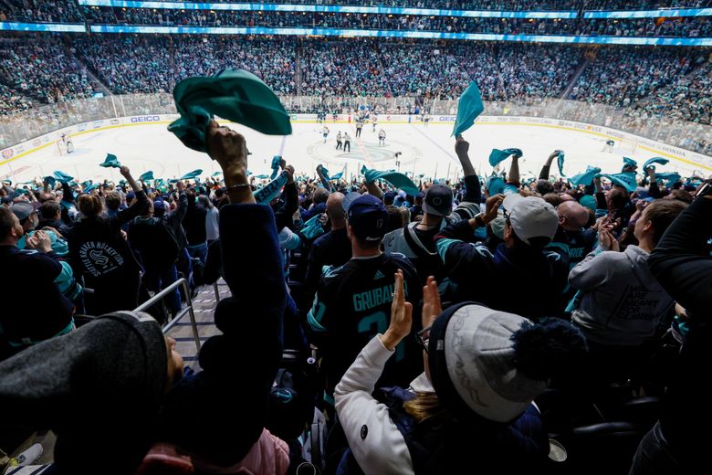 Kraken fans rise to occasion in Seattle's NHL playoff debut, but Avalanche  quiet roar