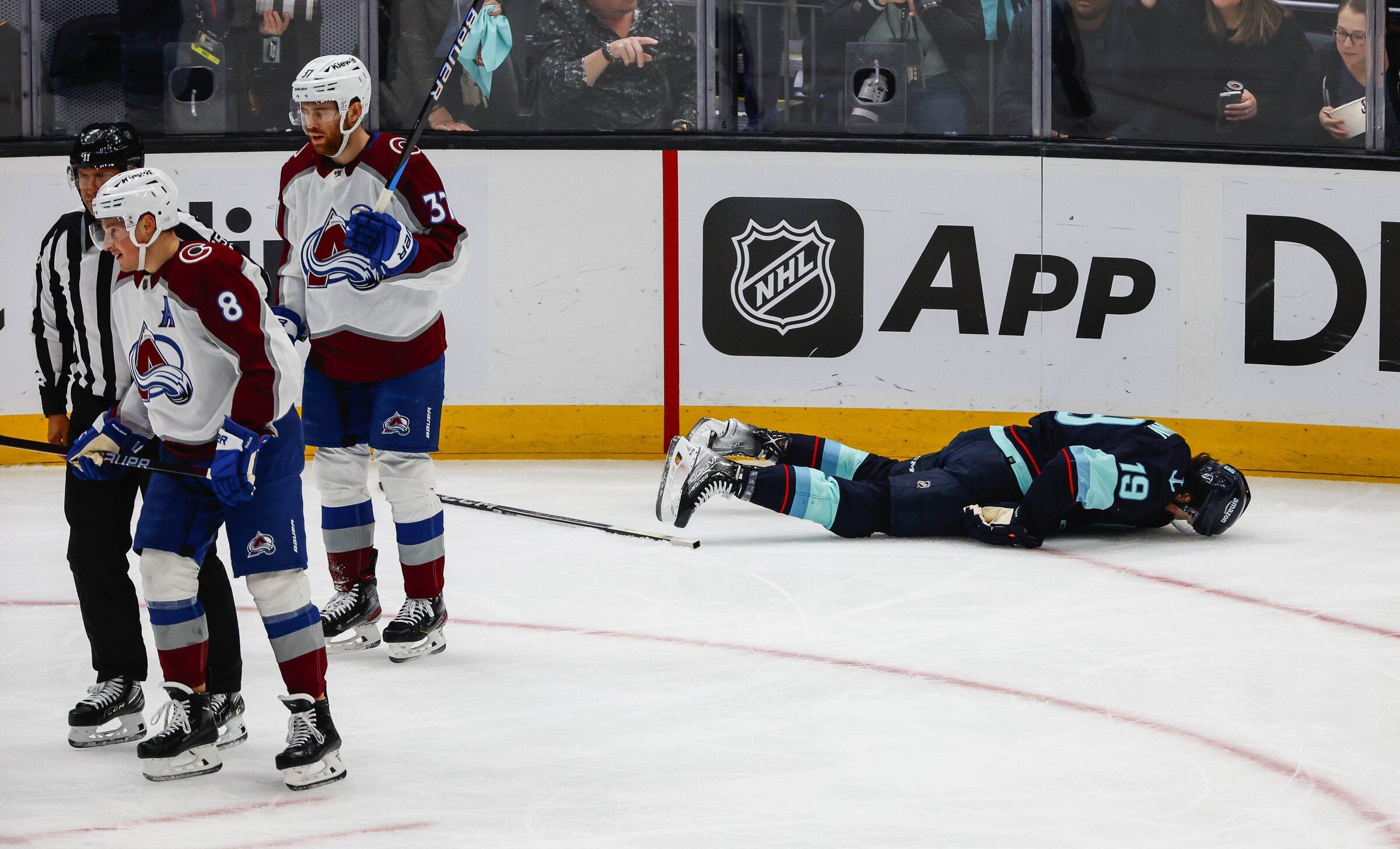 NHL suspends Cale Makar for hit on Kraken's Jared McCann | The