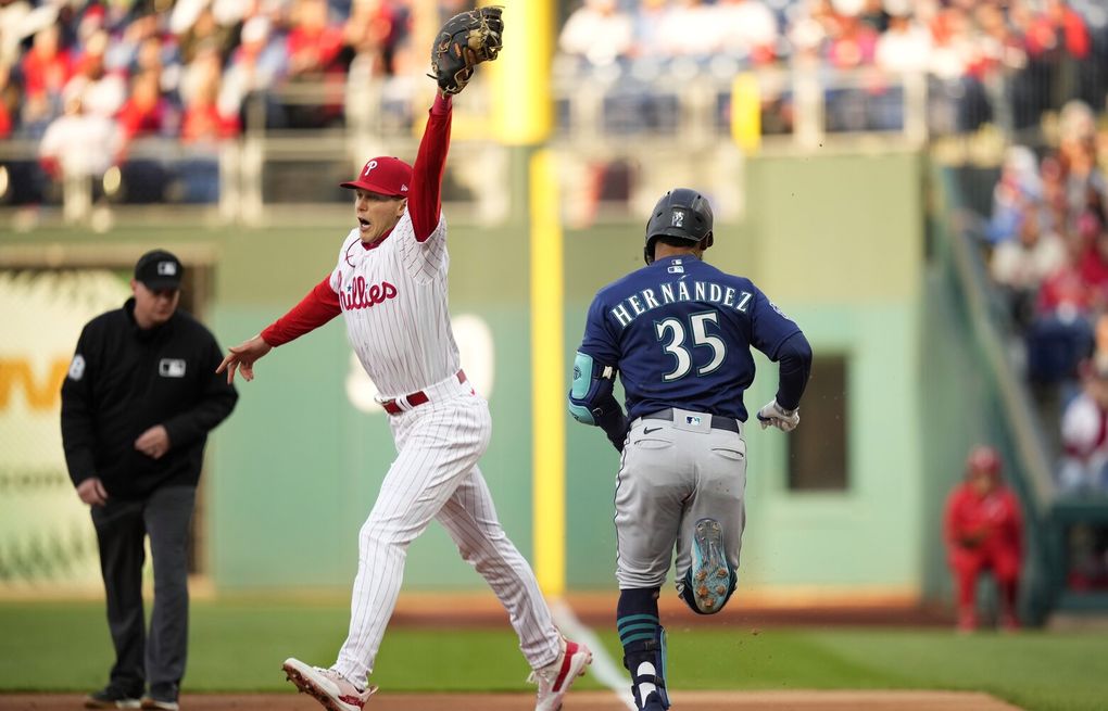 Hernandez, Kelenic provide power as Mariners start trip with victory over  Phillies, National Sports