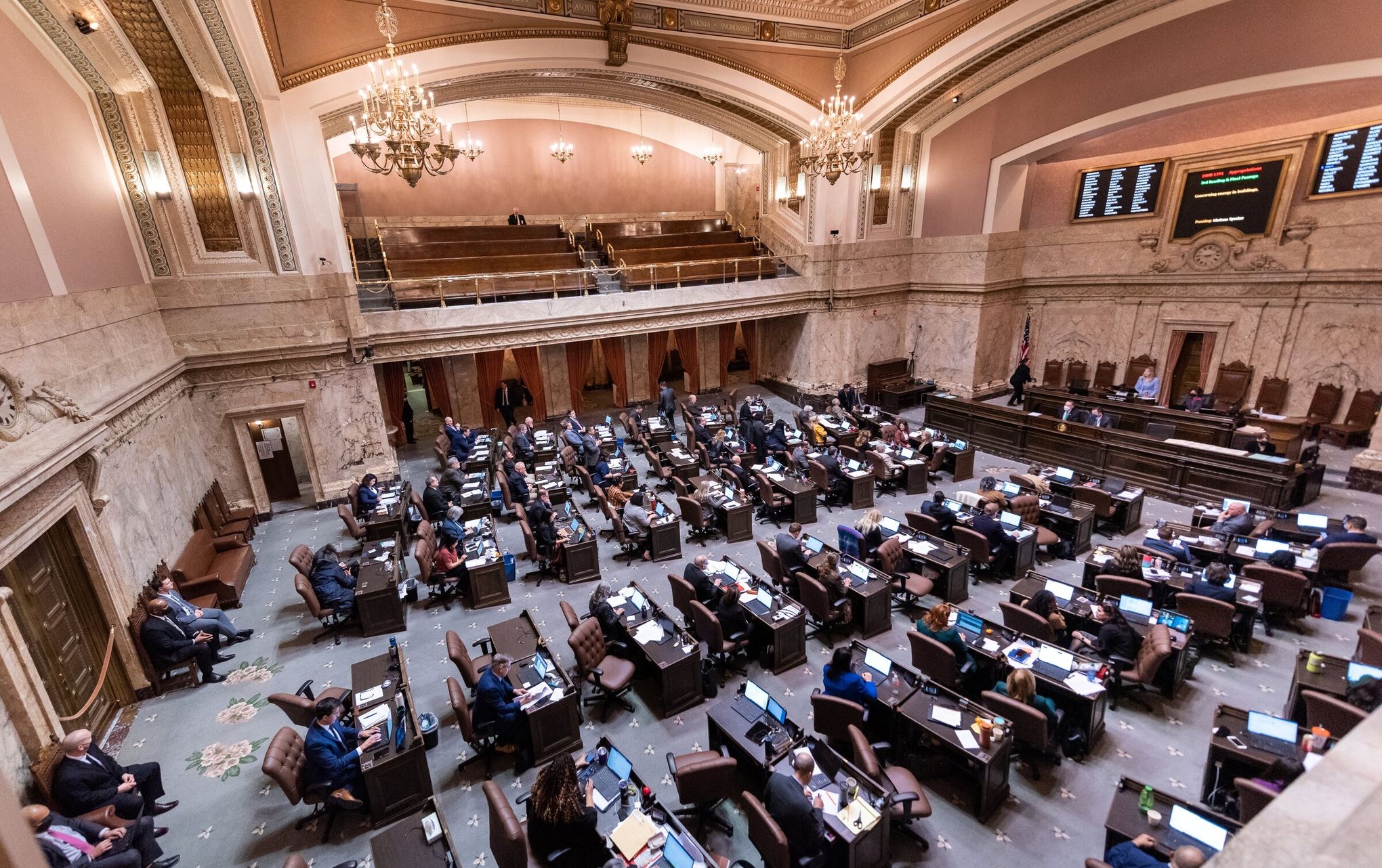 File photo of the Washington House of Representatives chamber