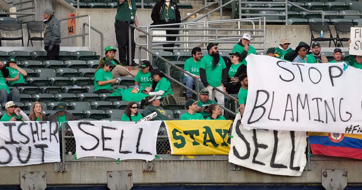 Oakland A's fans stage protest and call for owner to 'sell the team' -  Baseball - Sports - Daily Express US