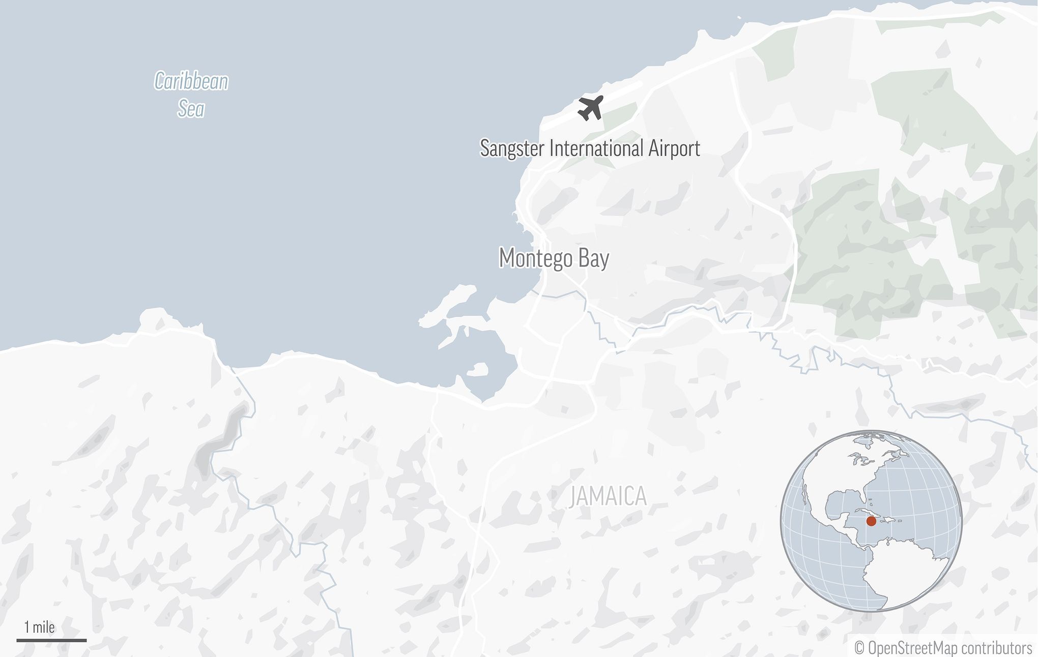 sangster international airport map