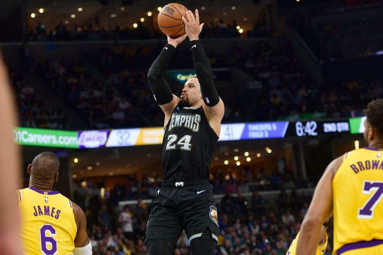 Saint at the Memphis Grizzlies vs LA Lakers game - April 24 - He