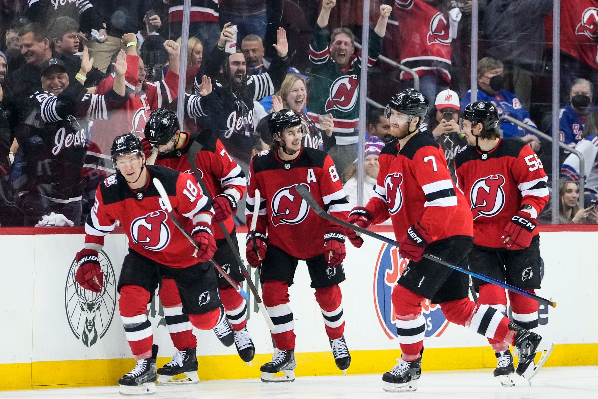 Devils beat Rangers, on brink of Stanley Cup Finals