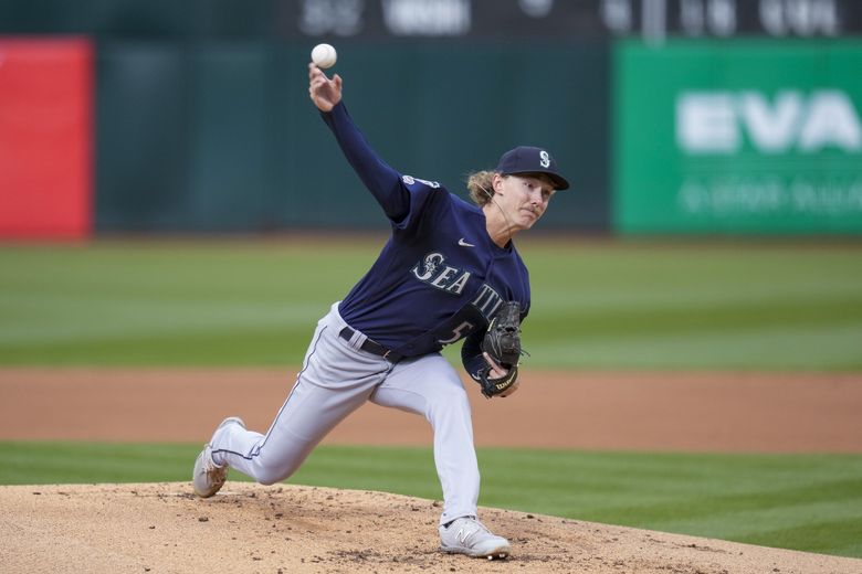 This is a 2023 photo of Bryce Miller of the Seattle Mariners