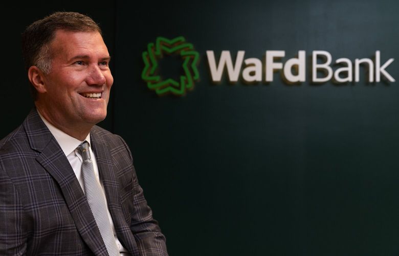 Brent Beardall, CEO of WaFd, Thursday, March 30, 2023 in Seattle.