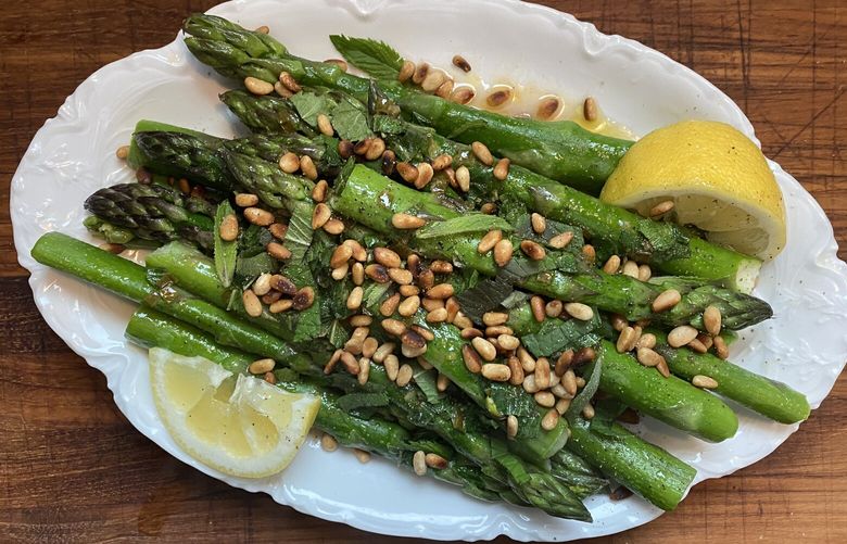 Choose your own asparagus adventure with Bethany Jean Clement’s customizable recipe incorporating your choice of fresh herb(s) and lots of butter.