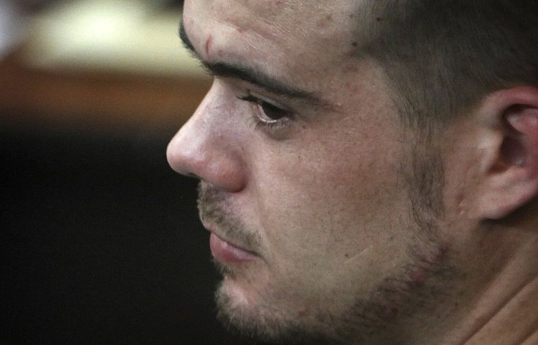 FILE – Joran van der Sloot sits in the courtroom before his sentencing at San Pedro prison in Lima, Peru, Jan. 13, 2012. The government of Peru on Wednesday, May 10, 2023, issued an executive order allowing the temporary extradition to the United States of the prime suspect in the unsolved 2005 disappearance of American Natalee Holloway in the Dutch Caribbean island of Aruba. (AP Photo/Karel Navarro, File) XLAT119 XLAT119