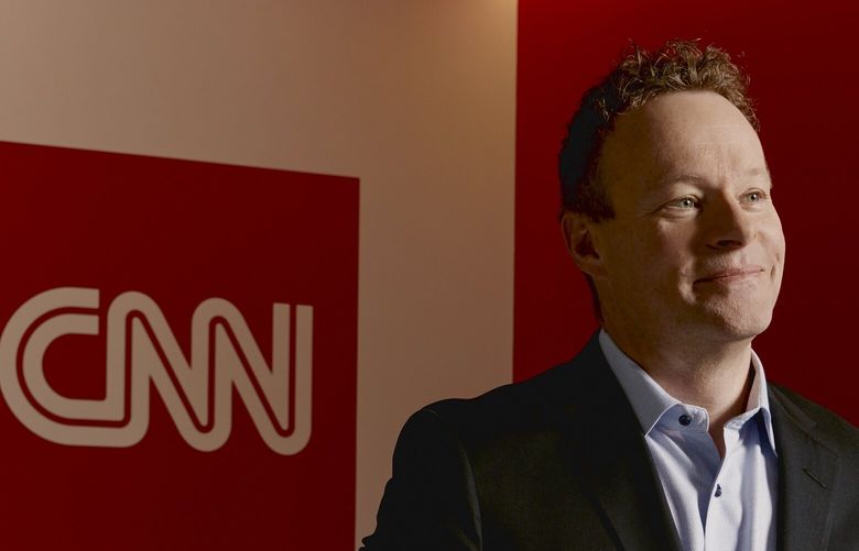 FILE — Chris Licht, chief executive of CNN, at the company’s offices in Manhattan, Dec. 13, 2022. “People woke up and they know what the stakes are in this election in a way that they didn’t the day before,” Chris Licht, said in a morning call at the network after airing a town hall with Donald Trump. (Vincent Tullo/The New York Times) XNYT23 XNYT23