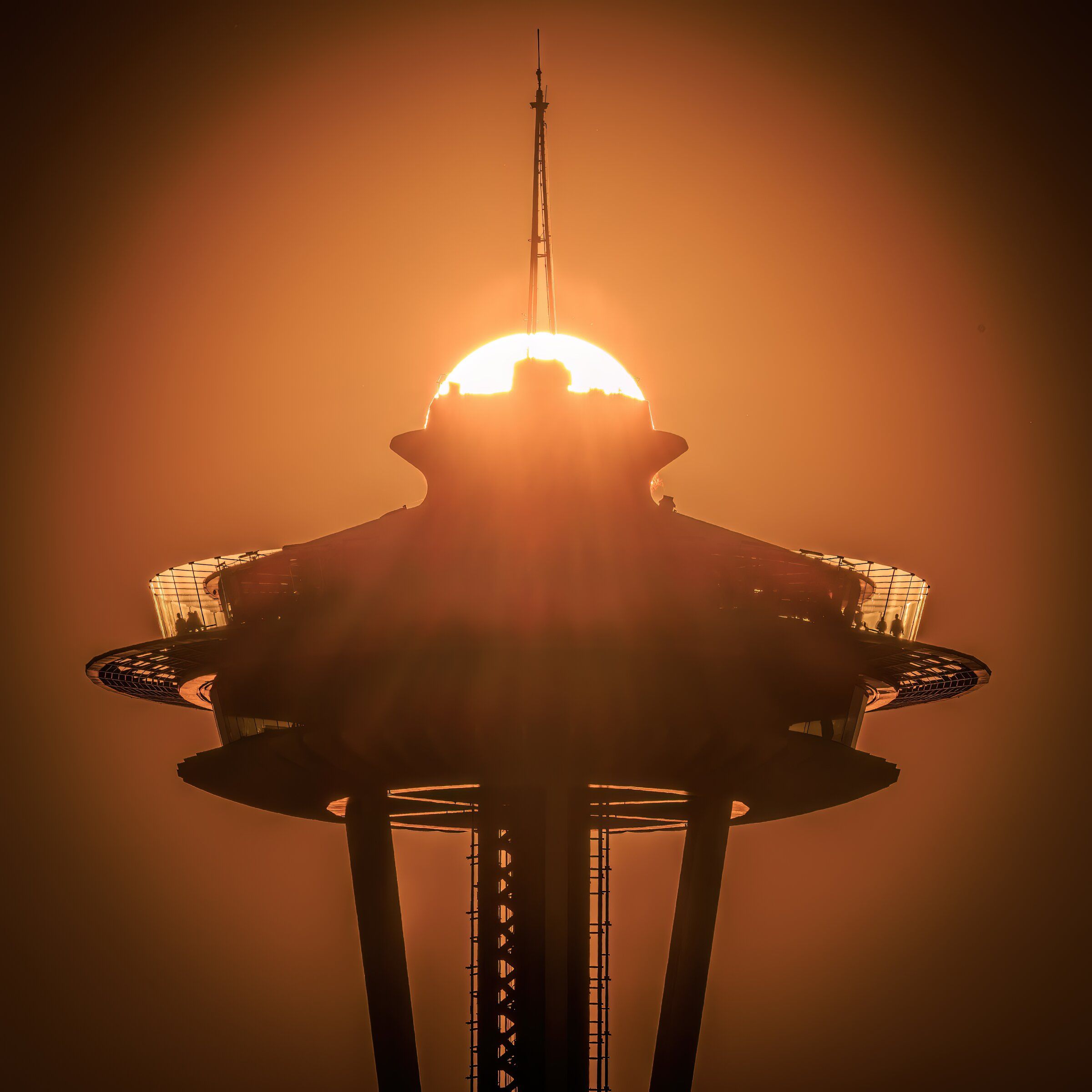 A reader really threads the Space Needle with this stunning