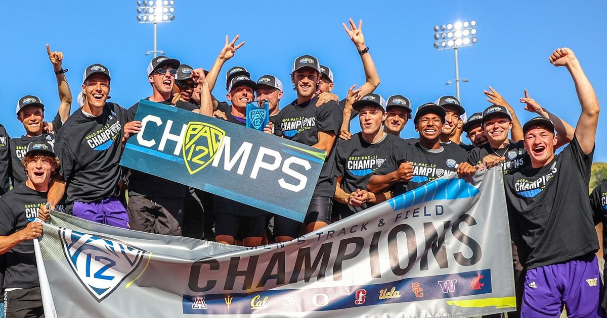 Washington men win first Pac12 track and field championship The