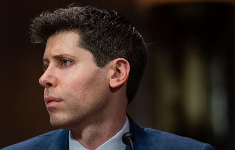 OpenAI CEO Sam Altman at a Senate Judiciary Subcommittee oversight hearing on artificial intelligence on Capitol Hill in Washington, May 16, 2023. (Haiyun Jiang/The New York Times) XNYT102 XNYT102