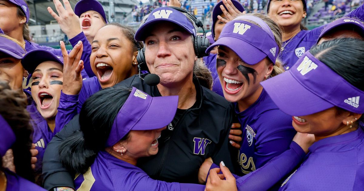 Husky softball rallies with 7 runs in 7th inning to advance to Super ...