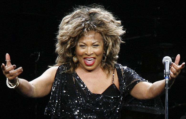 FILE – Tina Turner performs in a concert in Cologne, Germany on Jan. 14, 2009. Turner, the unstoppable singer and stage performer, died Tuesday, after a long illness at her home in Küsnacht near Zurich, Switzerland, according to her manager. She was 83. (AP Photo/Hermann J. Knippertz, file) NYET321 NYET321