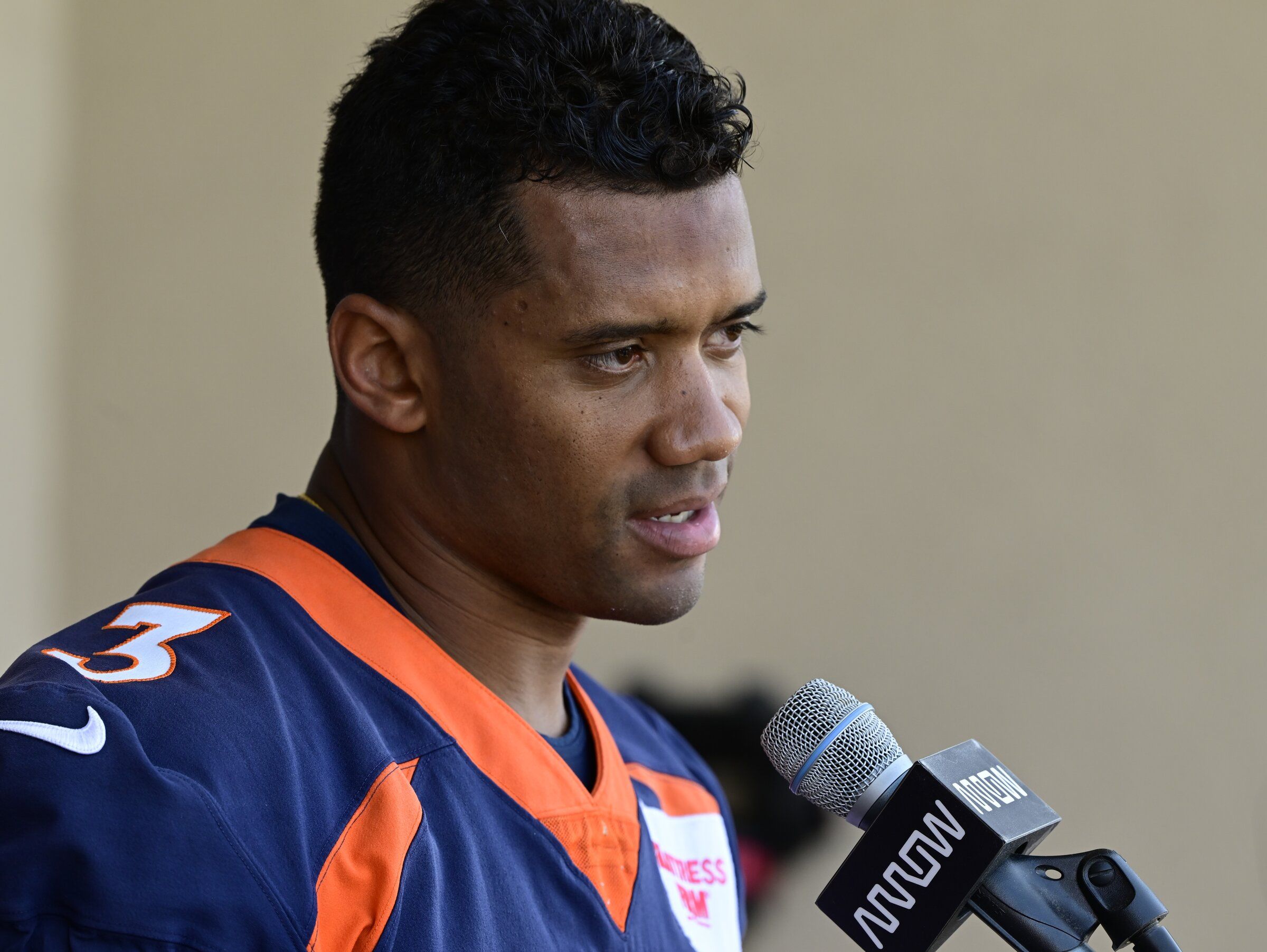 Russell Wilson Plays Football with Stepson After Future Diss Track