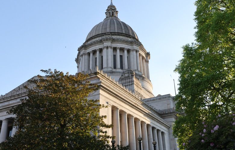 The Washington State Capitol building on Tuesday, May 16, 2023, in Olympia, Washington.